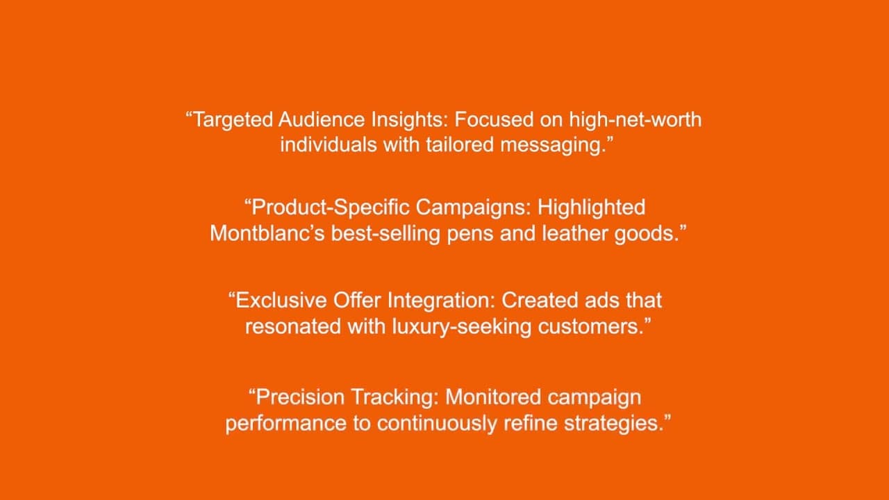 Montblanc Bordeaux's success story on Google Ads with WeAdU